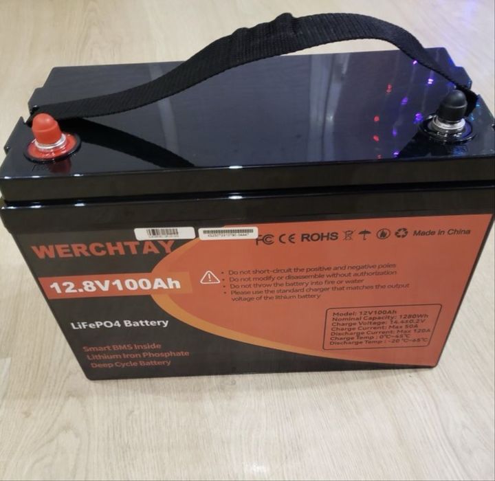 Літій залізо фосфот батарея 100ач 12в ( lifepo4 акб ) батарея інвертор
