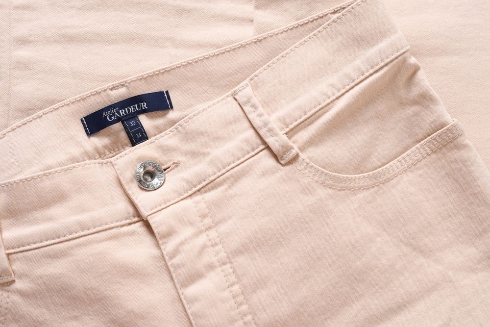 GARDEUR VIOLA budyniowe spodnie damskie jeansy nad kostkę slim r. 36