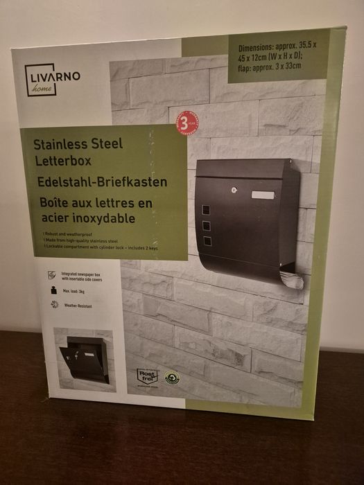 Skrzynka na listy A4 wrzutnia z gazetnikiem
