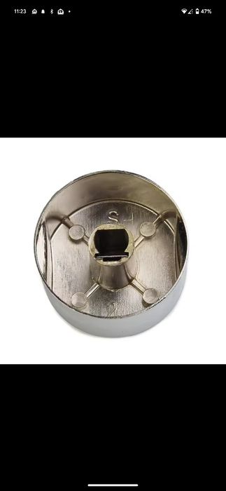 Pokrętło do piekarnika , okapu, kuchenki 38mm mocowanie 6mm stop cynku