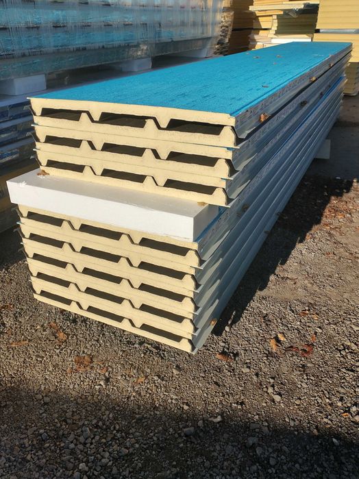 Płyta warstwowa dachowa PIR 80mm/8 cm, RAL 9007 dostępne od ręki!