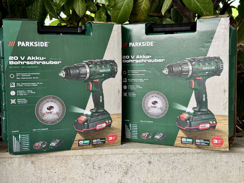 акумуляторний дриль-шуруповерт Parkside PABS 20-Li G8