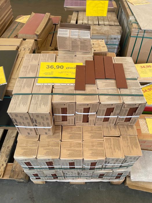 Płytka Burgund Rustic płytka klinkierowa elewacja 6,5x24,5