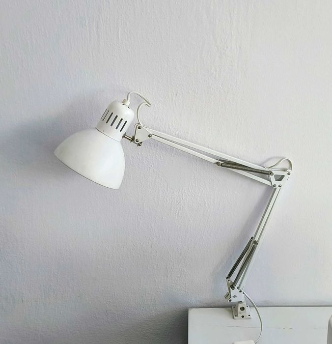 Lampa biurkowa IKEA TERTIAL – Biała