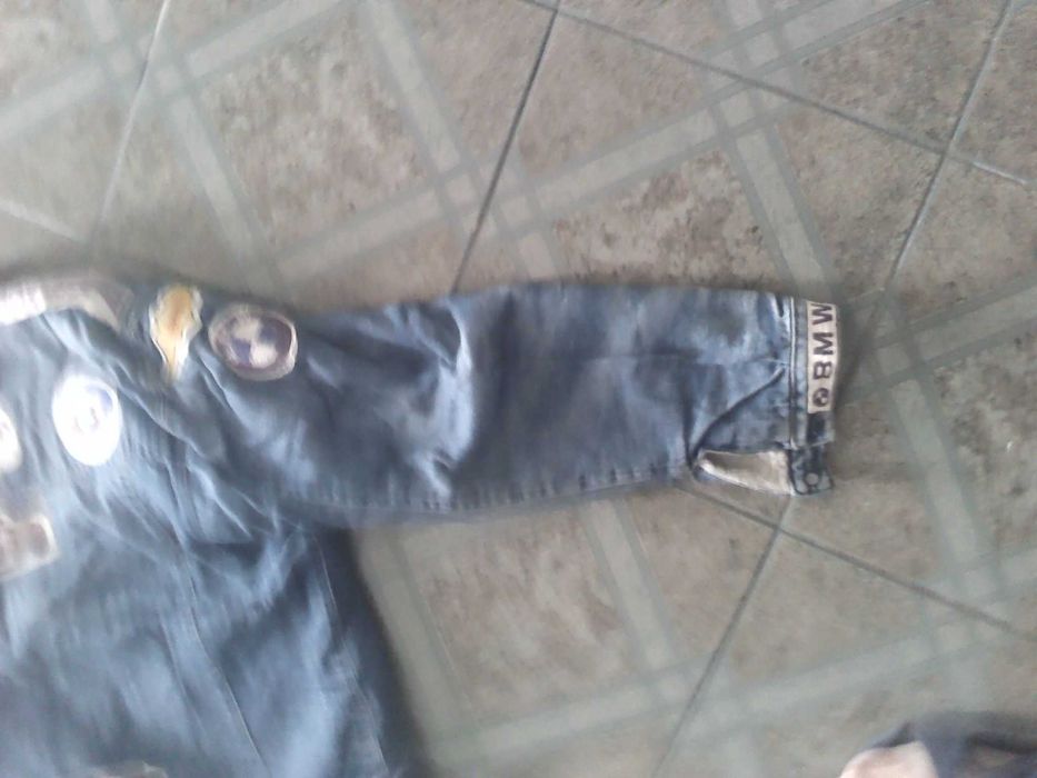 Jaqueta de ganga azul sherpa, VINTAGE!