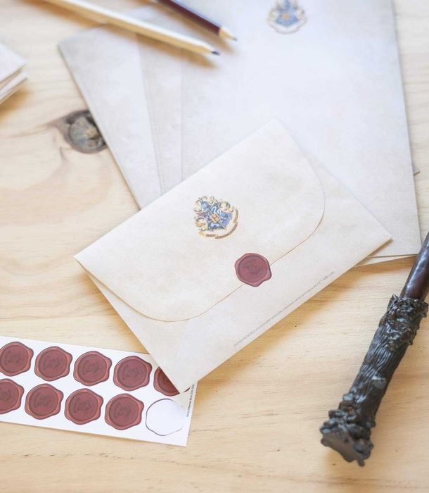 Harry Potter papel de carta + envelopes + selos - NOVO - ENVIO GRÁTIS