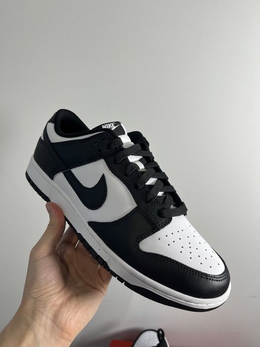 Кросівки nike dunk low panda чорні original 44.5/45.5