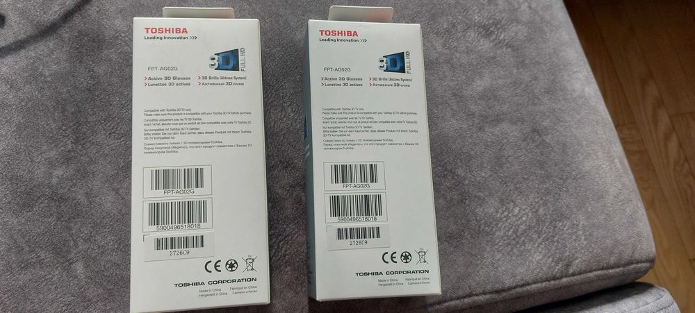Toshiba Active 3D Glasses Okulary 2 szt.