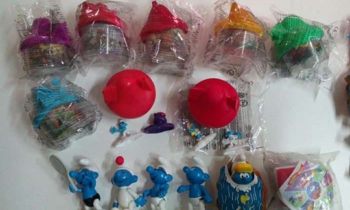 K pop BTS Tony Tan, Smurf 2017 McDonald's happy meal.