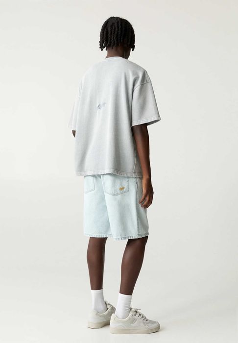 Шорти PULL&BEAR Baggy Fit (S) Чоловічі Широкі Блакитні Сині Джинсові Скейтерські На Літо Нові