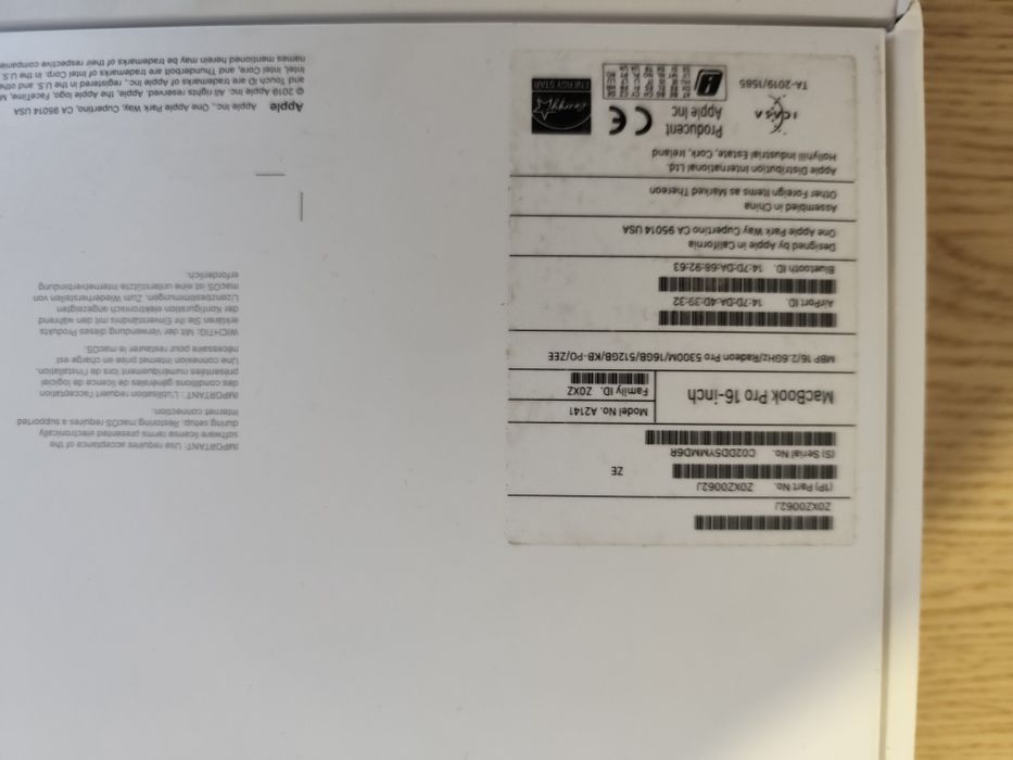 MacBook Pro 2019 15" i7