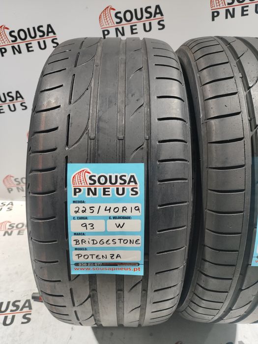 2 pneus semi novos 225-55R16 Bridgestone - Oferta dos Portes