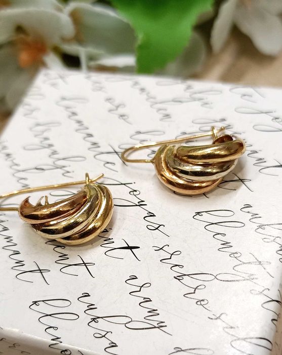 Złote kolczyki p.585/2,21g