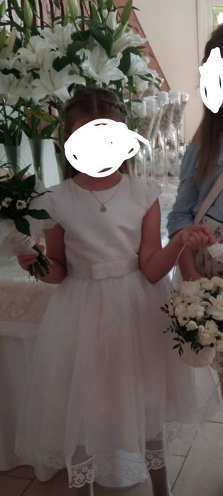 Piękna sukienka Mała Lady polski prod 146 elegancka komunia wesele