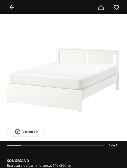 Cama ikea  140x200 songesand