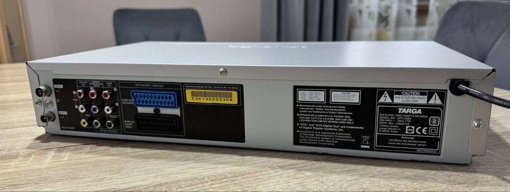Targa DPV-5300X #Magnetowid VHS DVD #6HD #Hi-Fi Stereo #DivX #Pilot