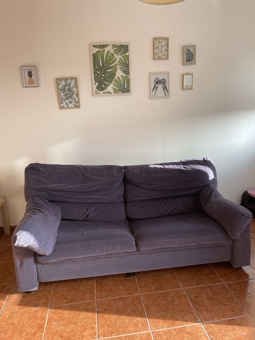 Sofa 3 Lugares Azul