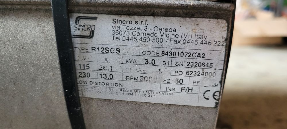 Agregat 2.9 kW Honda