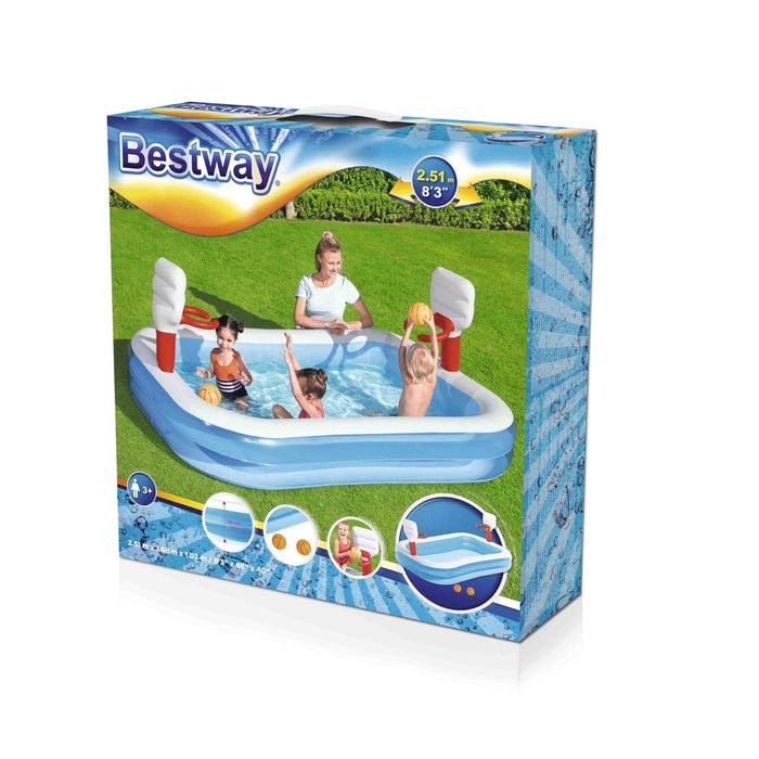 Basen Dmuchany  do gry w koszykówkę 251x168cm BESTWAY 54122