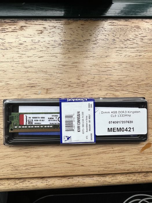 Kingston DDR3 Dimm 4GB 1333Mhz64739023482115121