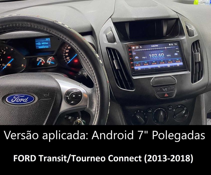 Rádio 2DIN • Ford TRANSIT • TOURNEO Connect / Custom  • Android 4+64GB