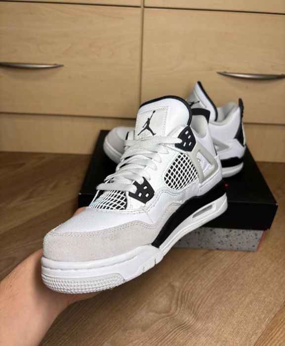 Air jordan 4 retro czarno biale  sneakers nowe oryginalne buty damskie !