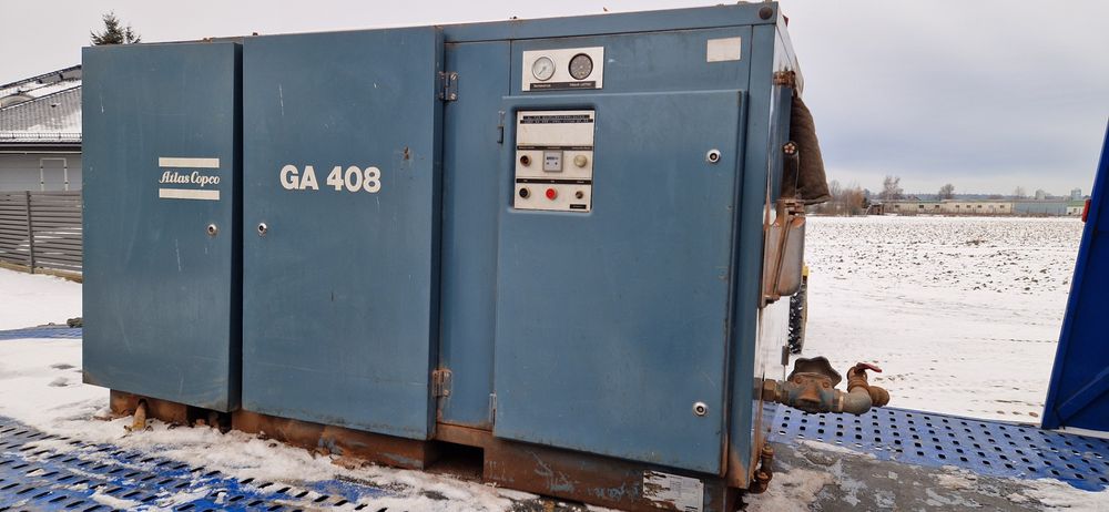 Kompresor Śrubowy Atlas Copco GA 408 + butla