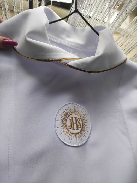 Śliczna Alba chlopięca jakość premium ze spodniami