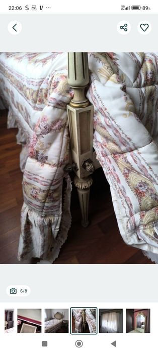 Cama  Luís XVI lacada