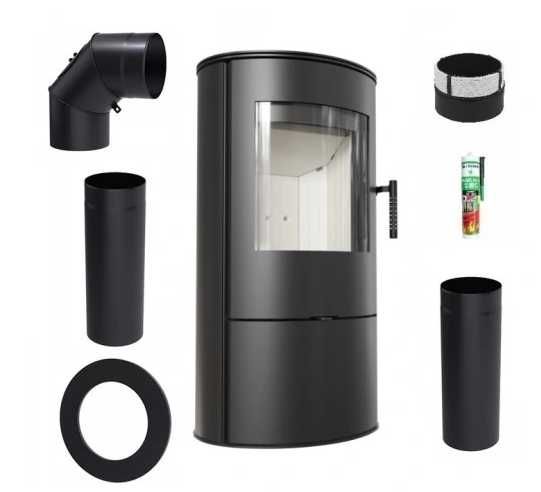 Koza ROLLO kratki kominek piec wolnostojący SUPER CENA wysyłka24h