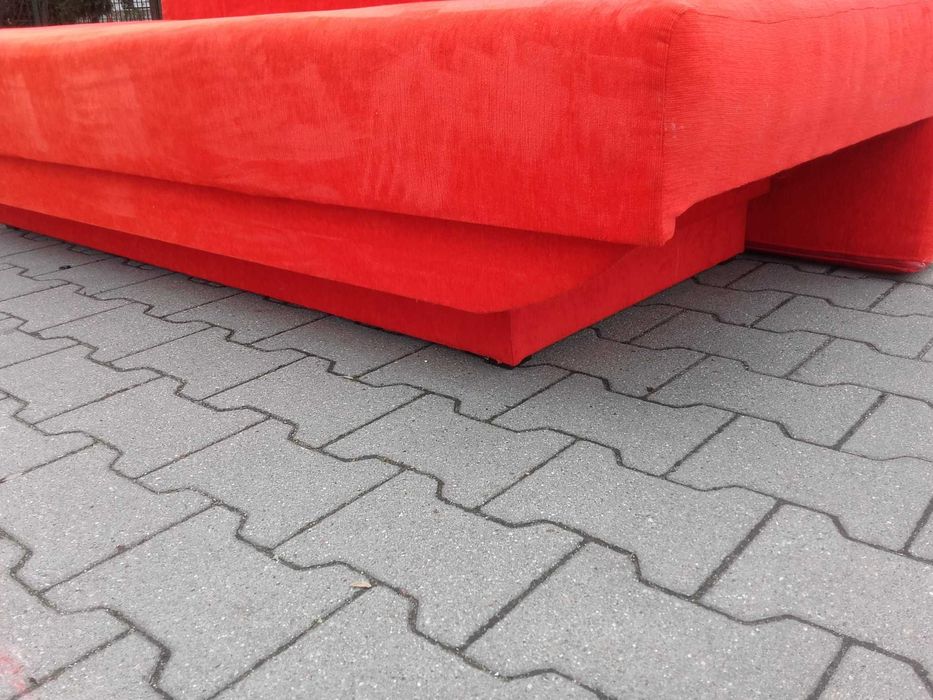 SOFA rozkladana 140x200cm -Czerwien FERRARI nie IKEA KLER KLOSE +DOWÓZ