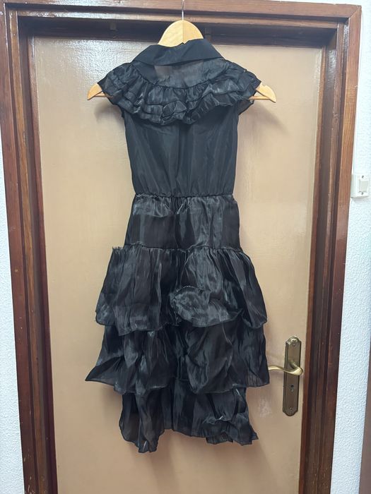 Disfarce Wednesday Addams menina 6-7 anos (120 cm)