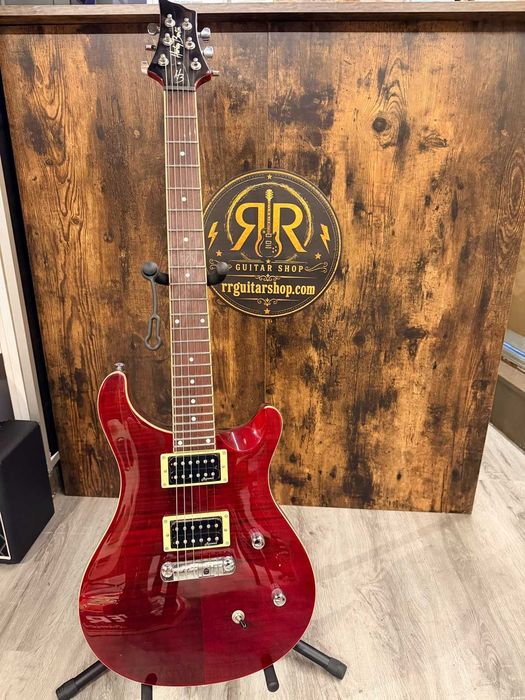 Guitarra Harley Benton CST-24 Black Cherry Flame