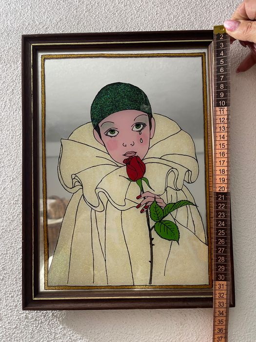 Quadro Pierrot com brilhantes