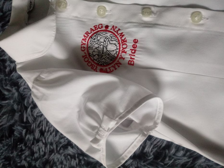 Koszula George dziewczęca biała galowa szkolna bluzka 98 - 104