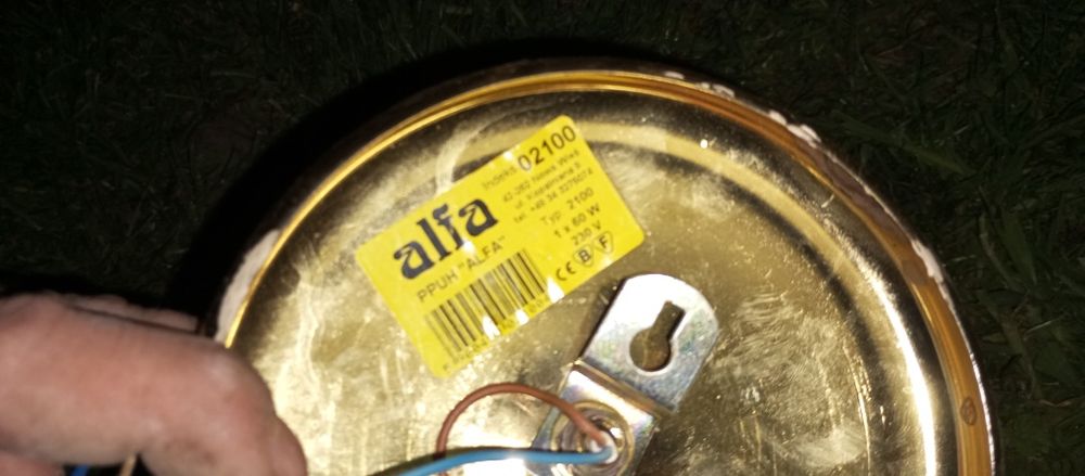 2x kinkiet Alfa złoty piękny oryginalny lampa ścienna