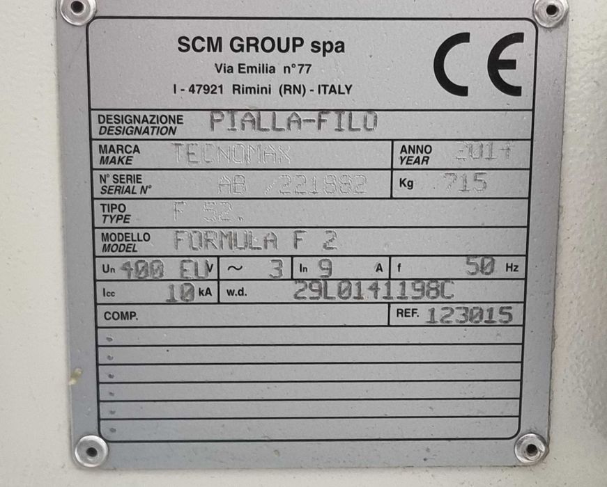 Strugarka heblarka wyrówniarka SCM F2 F520 Idealny Stan!