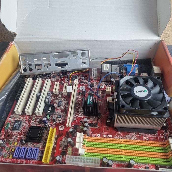 Płyta główna MSI K9AG Neo2 Digital AM2 / AM2+ + Chłodzenie AMD + BOX (Retro PC)