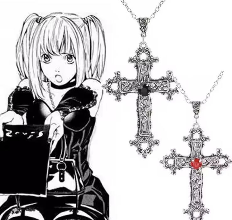 Подвеска с большим крестом Death note misa amane готика аниме гранж