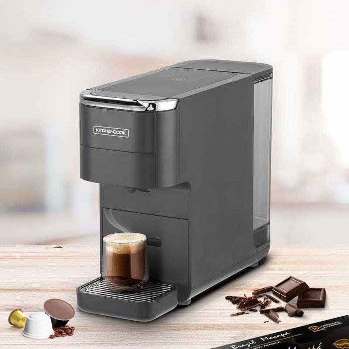 Ekspres na kapsułki i kawę mieloną Kitchencook MULTI II grey