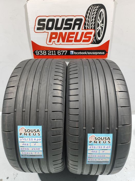 2 pneus semi novos good Year 275-35R20 Oferta dos portes
