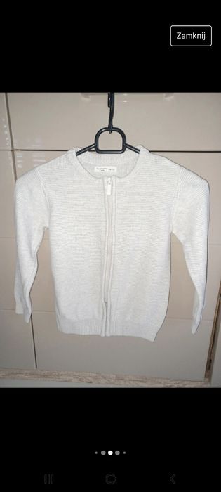 Sweter na suwak roz 128