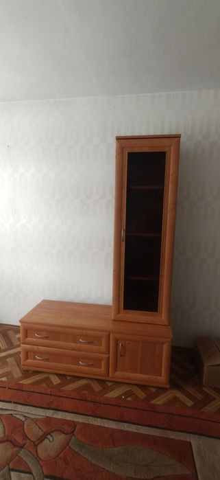 Komoda witryna  brąz