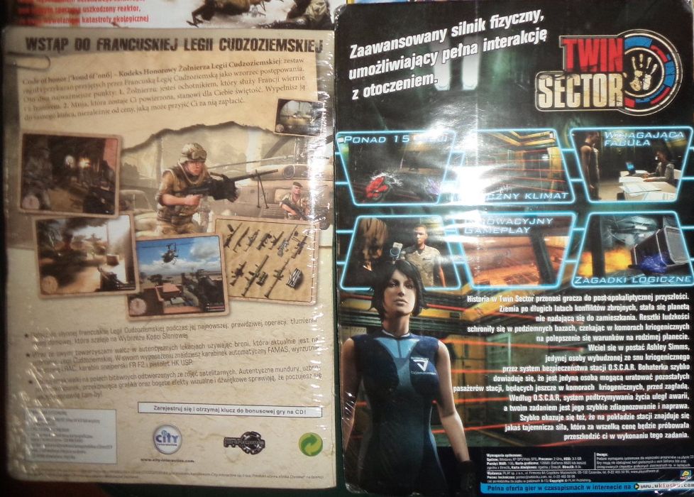 12 retro gry PC CD DVD - BOX format A4, ZAFOLIOWANE, aż 7 płyt !
