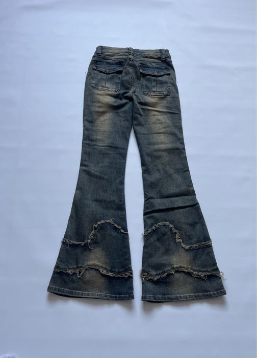 Джинси flared faded jeans клеш кльош джинсы opium baggy archive
