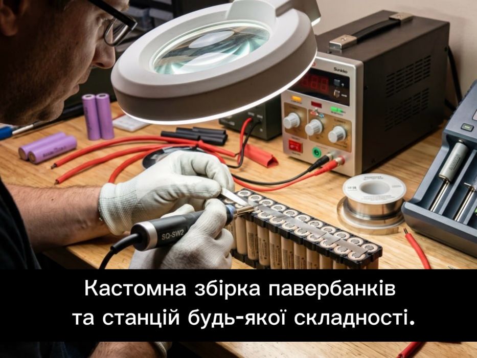 Суми. Збірка павербанків та зарядних станцій на замовлення (також з акумуляторів від FPV)
