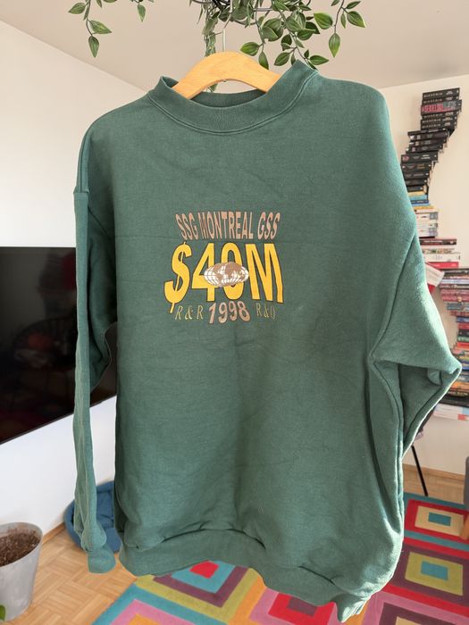 Bluza zielona ciemnozielona Montreal XL 42 vintage