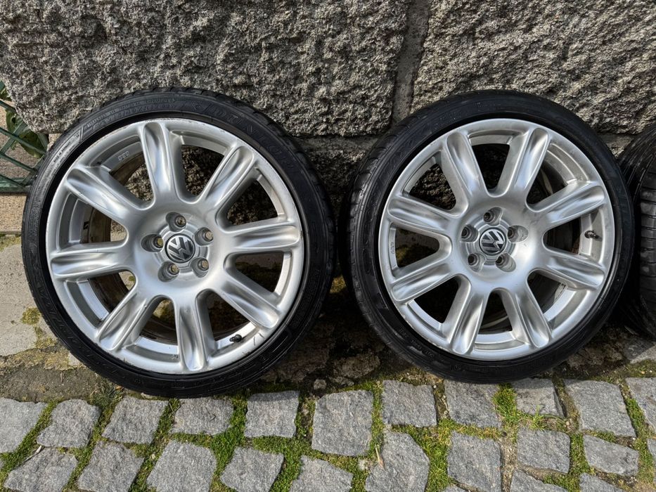 Jantes BBS 17 5x100 (Originais) VW Polo Cross com pneus (PREÇO FIXO)