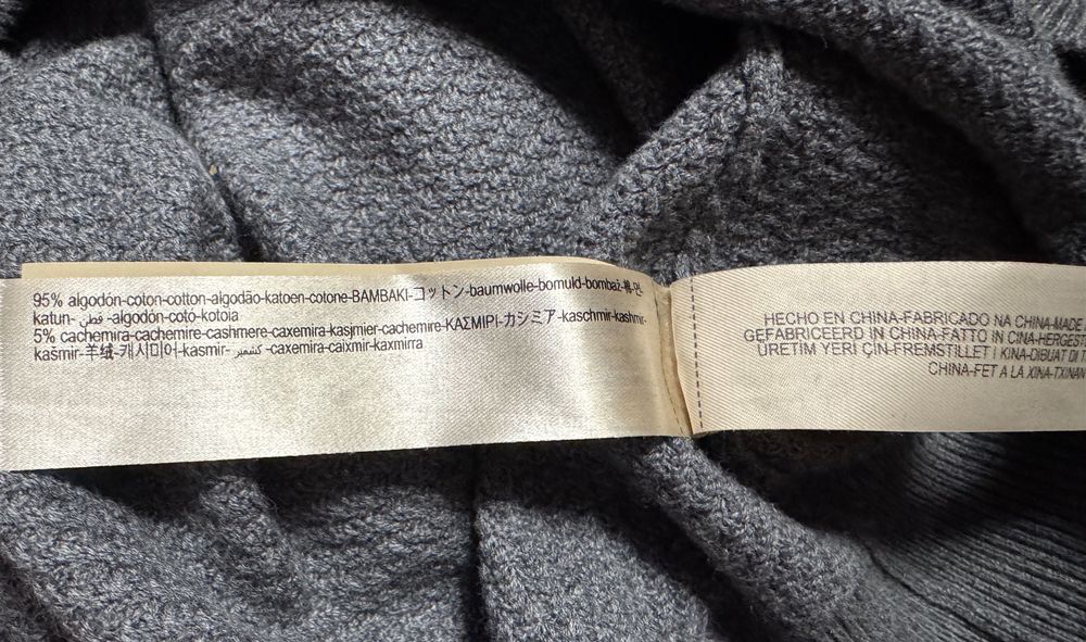 Джемпер Massimo Dutti (коттон/кашемир).