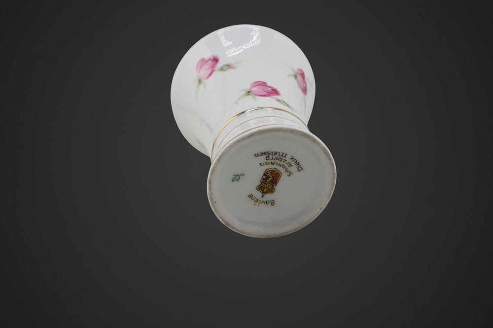 Wazonik  porcelanowy Bavaria Schumann złocony b6/021576